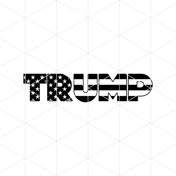 Trump Stars And Stripes Decal