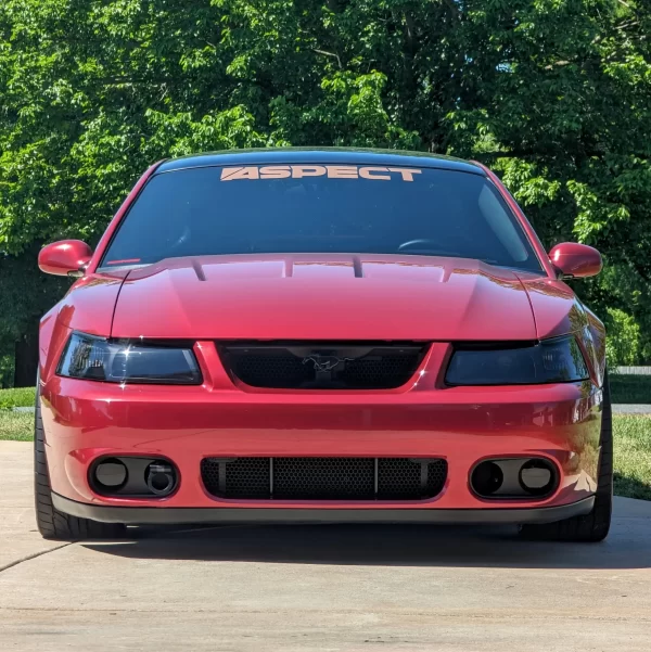 99-04 Ford Mustang Front Bumper Peg Vinyl Overlay - Image 2