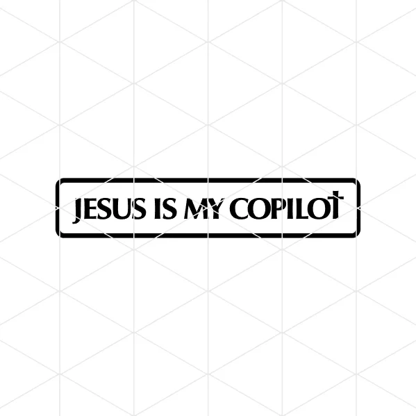 Jesus Is My Copilot Decal