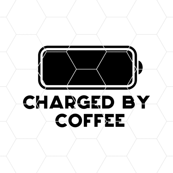 Charged By Coffee Decal