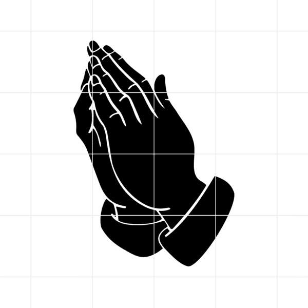 Prayer Hands Decal