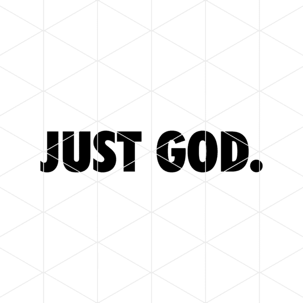 Just God Decal