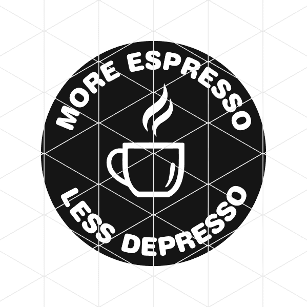 More Espresso Less Depresso Decal