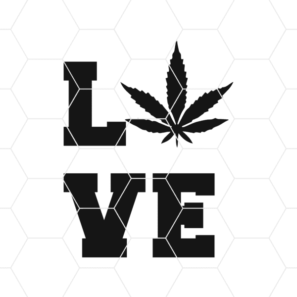 Love Weed Decal