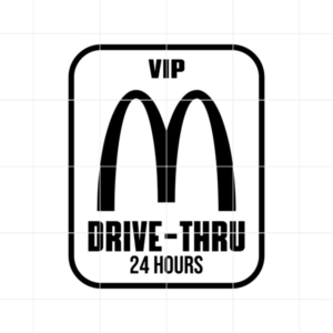 VIP McDonalds Decal