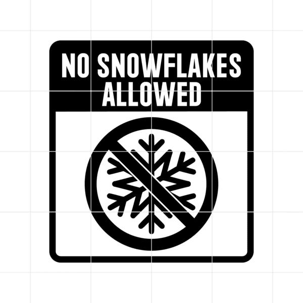 No Snowflakes Allowed Decal