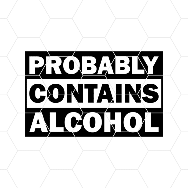 Probably Contains Alcohol Decal v2