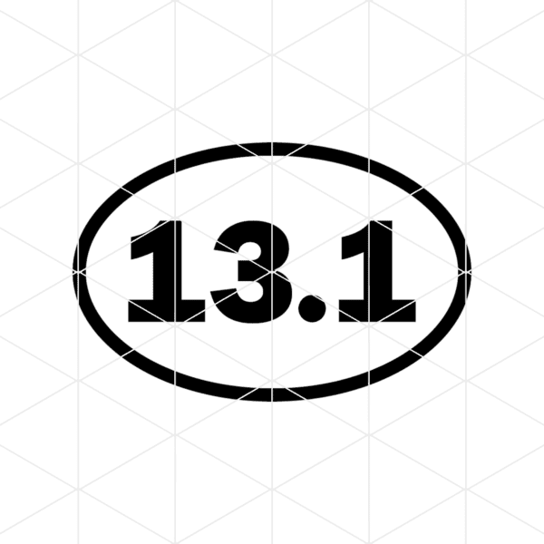 13.1 Oval Decal