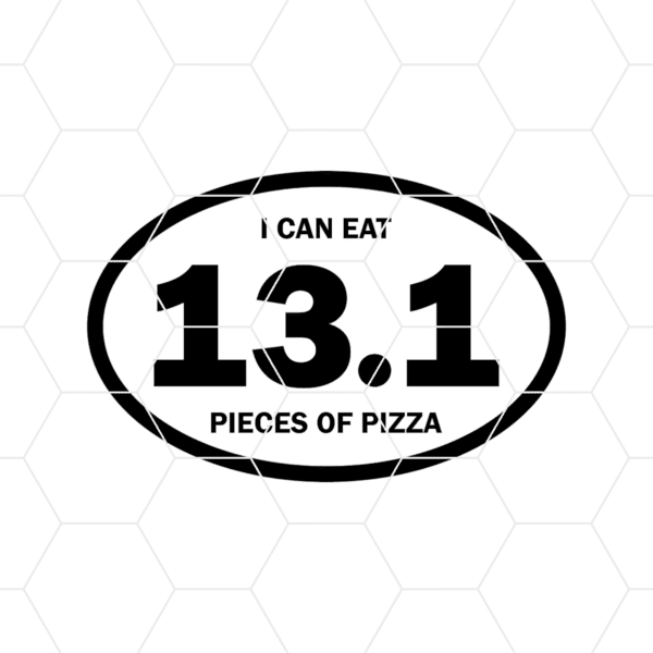 I Can Eat 13.1 Pieces Of Pizza Decal