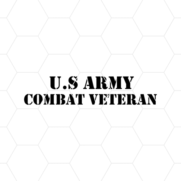 US Army Combat Veteran Decal