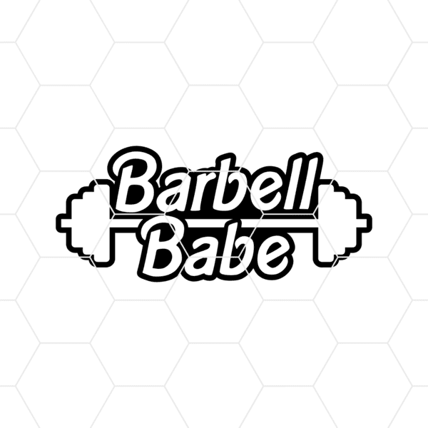 Barbell Babe Decal