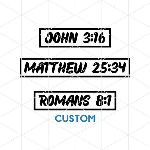 Custom Bible Verse Decal v1