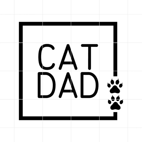 Cat Dad Decal 2