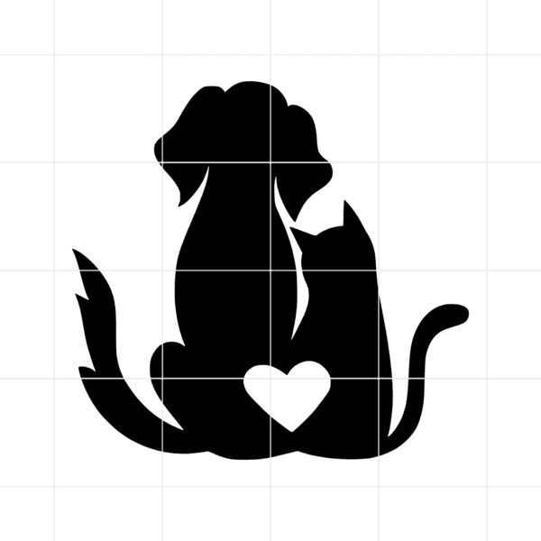 Cat And Dog Lover Decal