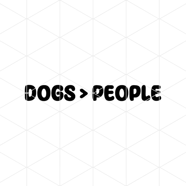 Dogs Over People Decal