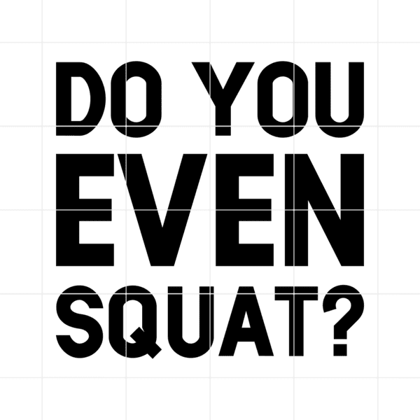 Do You Even Squat Decal