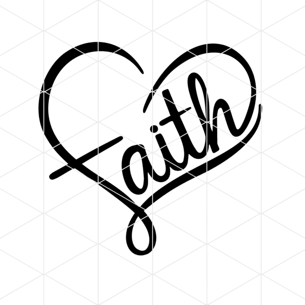 Faith Heart Decal v2