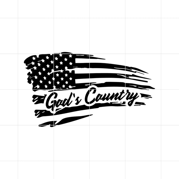Gods Country Decal