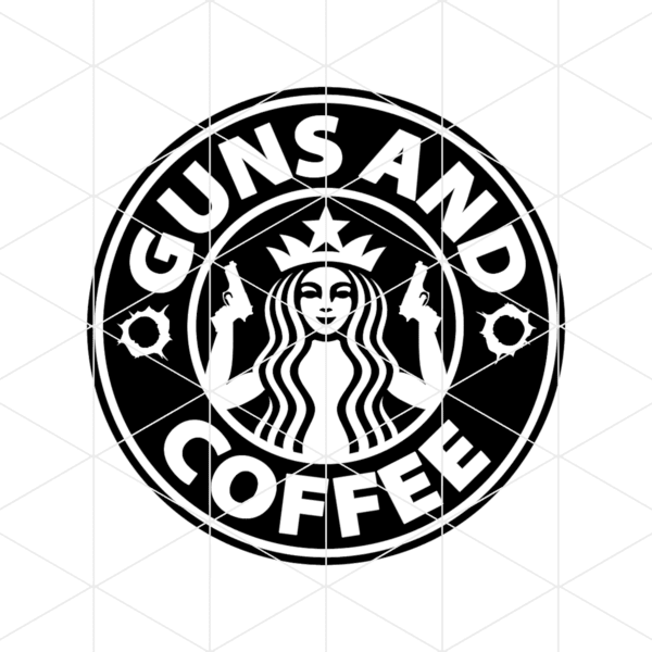 Guns And Coffee Decal