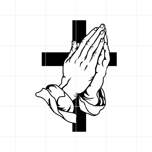 Prayer Hands Decal v2