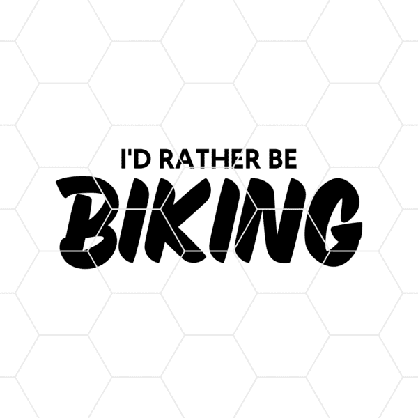 Id Rather Be Biking Decal