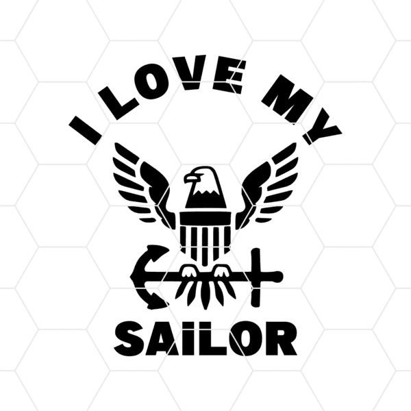 I Love My Sailor Decal