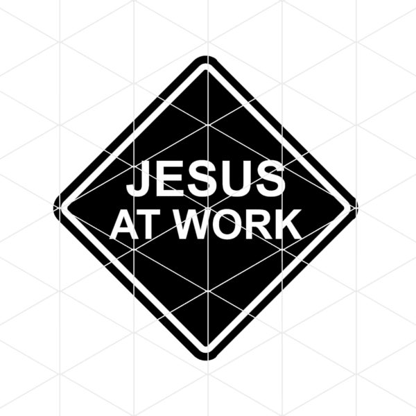 Jesus At Work Decal