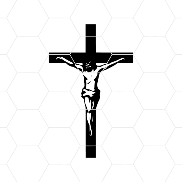 Jesus On Cross Decal