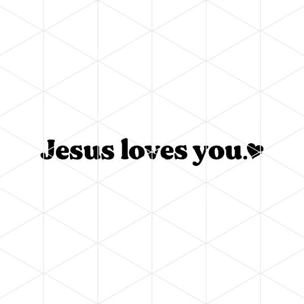 Jesus Loves You Decal