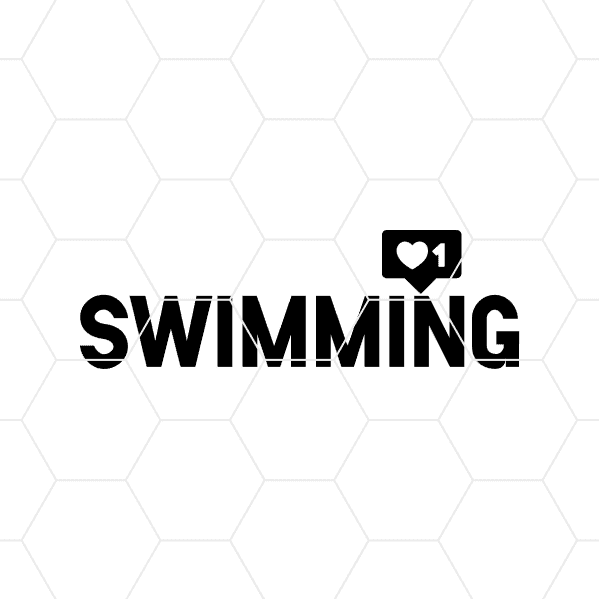 Liked swimming decal