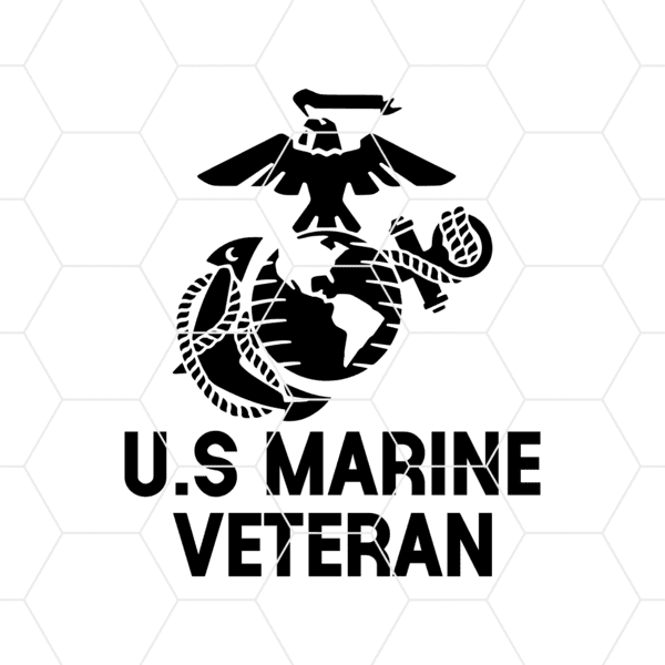 US Marine Veteran Decal