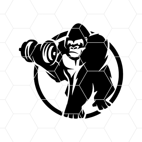 Gorilla Kettle Bell Decal