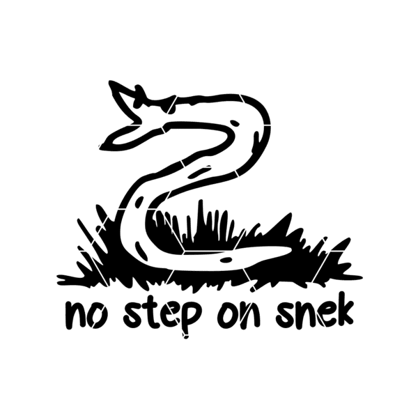 No Step On Snek Decal