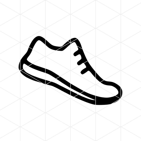 Running Shoe Decal