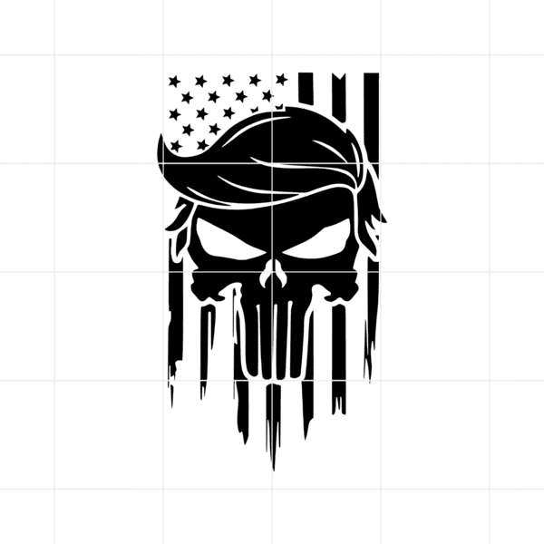 Trump Punisher Skull Decal