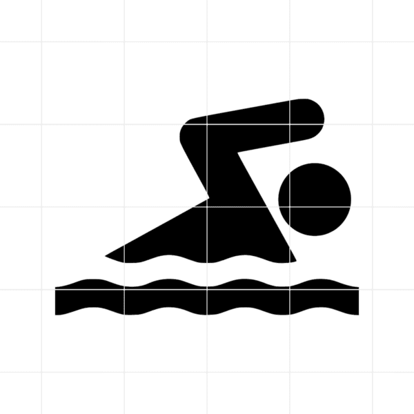 Swimming Logo Decal
