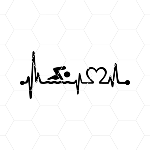 Swimming Heartbeat Decal