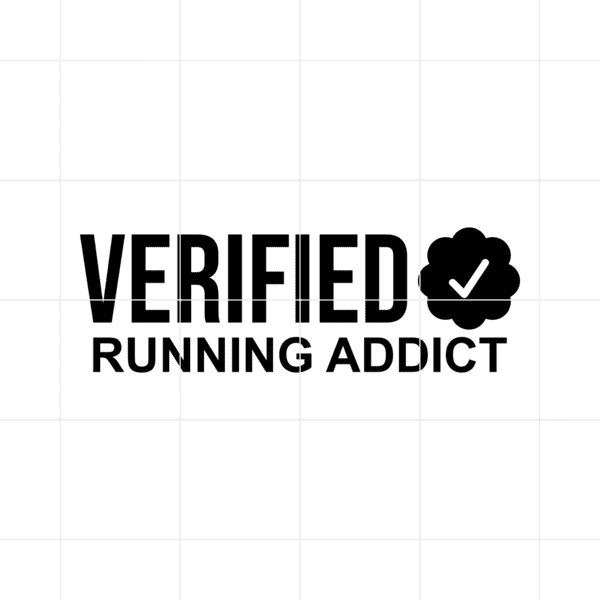 Verified Running Addict Decal