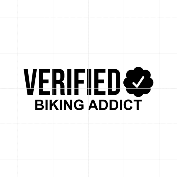 Verified Biking Addict Decal
