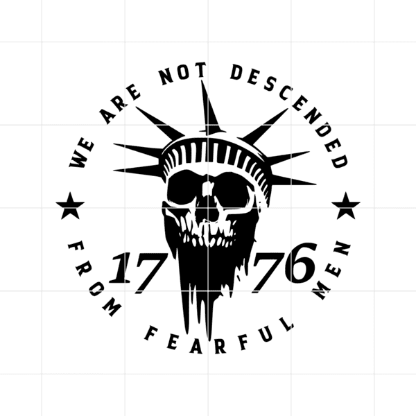 We Are Not Descended From Fearful Men Decal