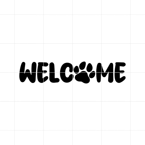 Welcome Dog Decal 2