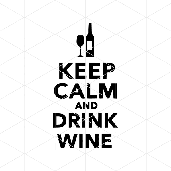 Keep Calm And Drink Wine Decal
