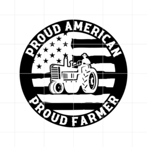 Proud American Proud Farmer Decal