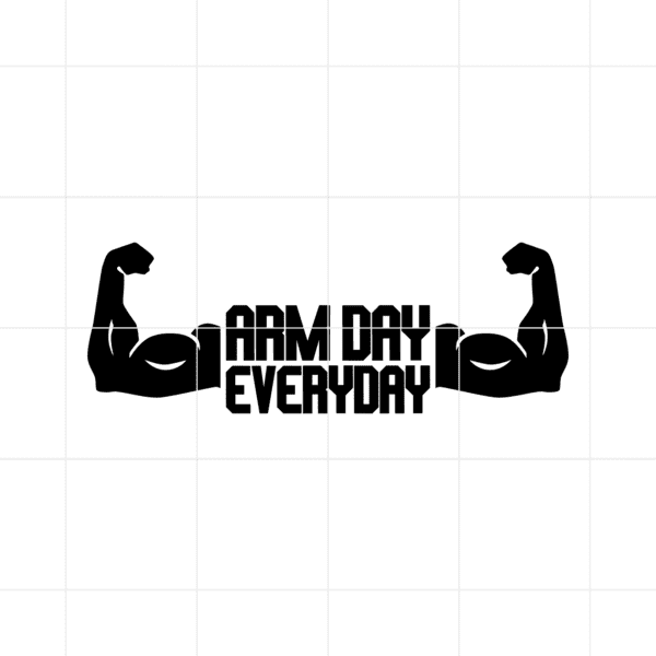 Arm Day Everyday Decal