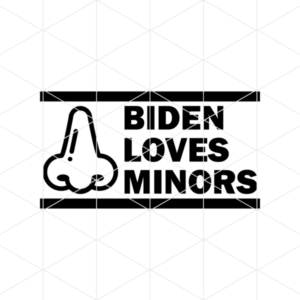 Biden Loves Minors Decal