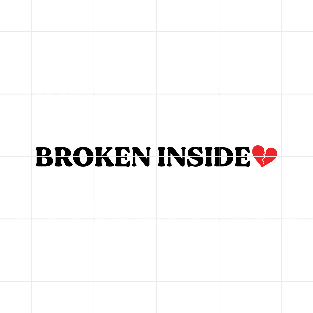 Broken Inside Decal