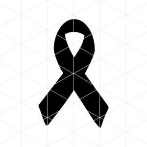 Cancer Ribbon Decal 2