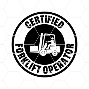 Certified Forklift Operator Decal
