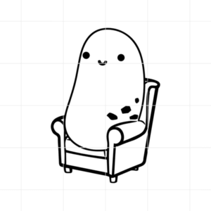 Couch Potato Decal