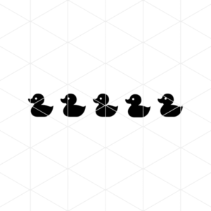 Row Of Ducks Decal